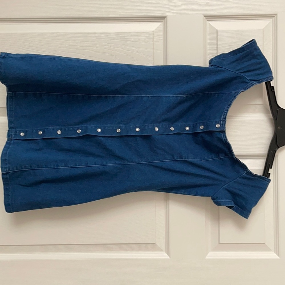 Forever 21 button Jean dress